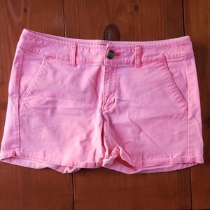 American Eagle Outfitters Pink Denim Jean Shorts